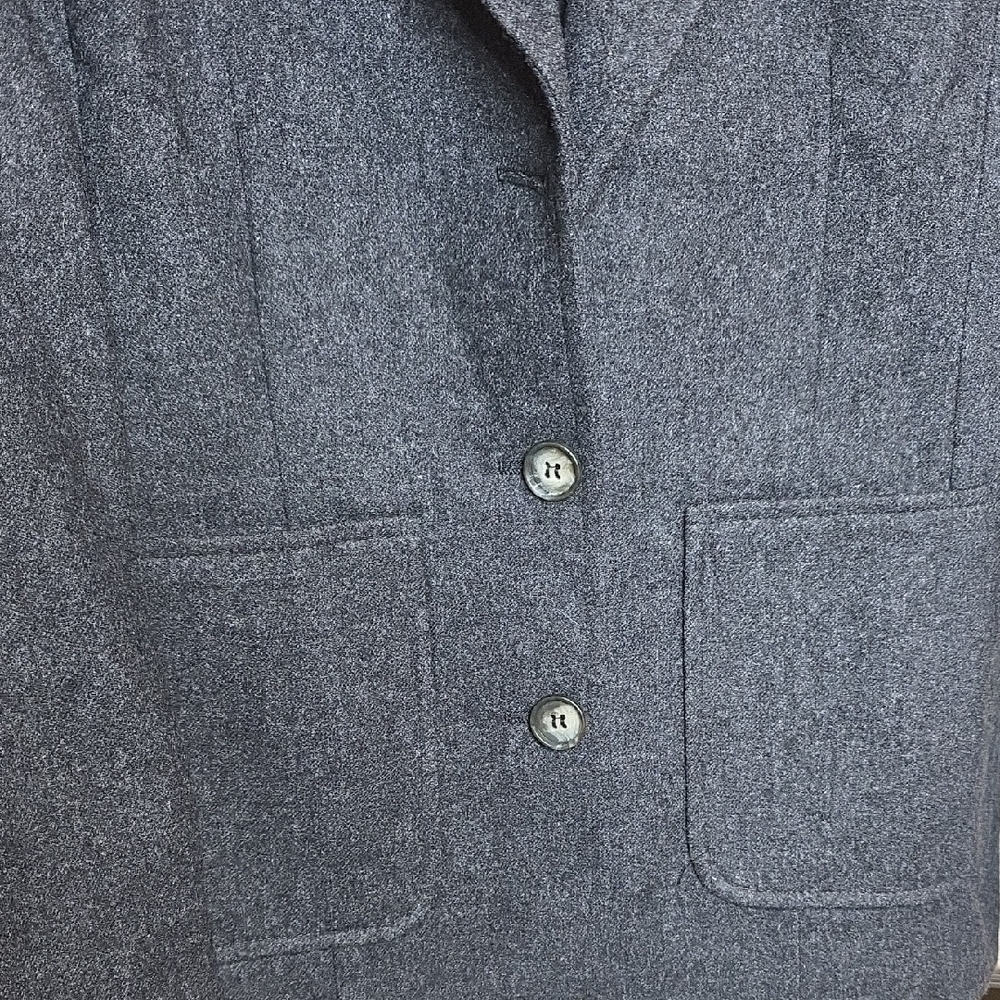 Pendleton Women's Blazer in Charcoal Dark Blue Wool Vintage 10 - Picture 6 of 13